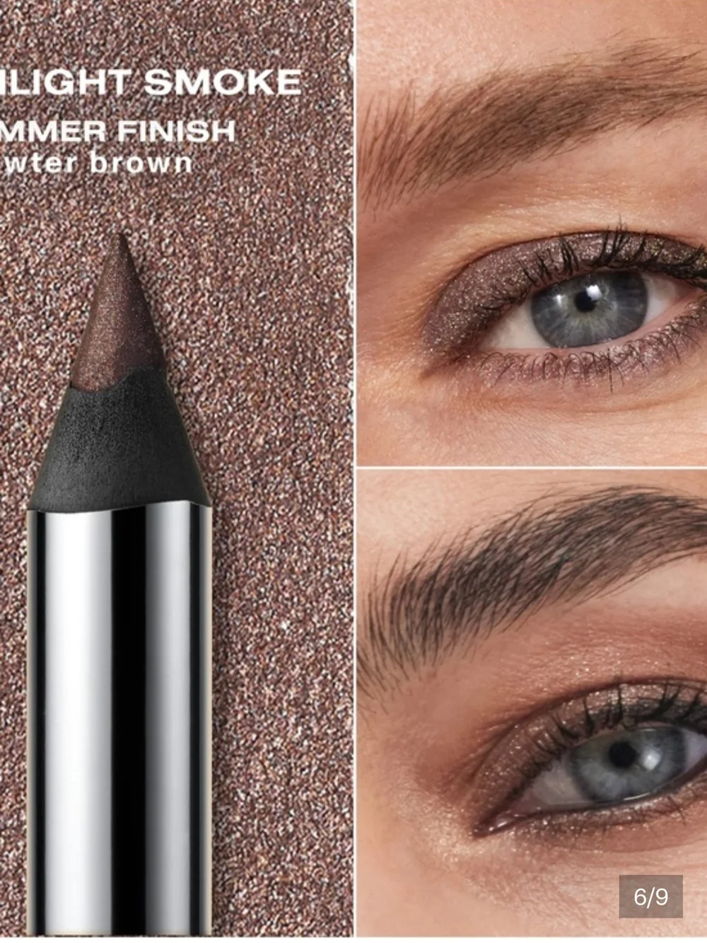 Sarah Creal Metallic Brown Eyes Up Eyeliner In Twilight Smoke NIB